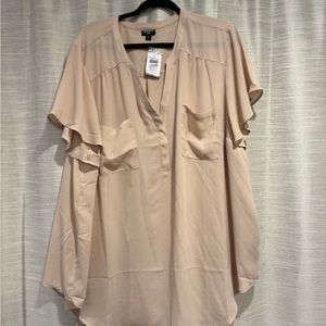 Plus Short Sleeve Blouse